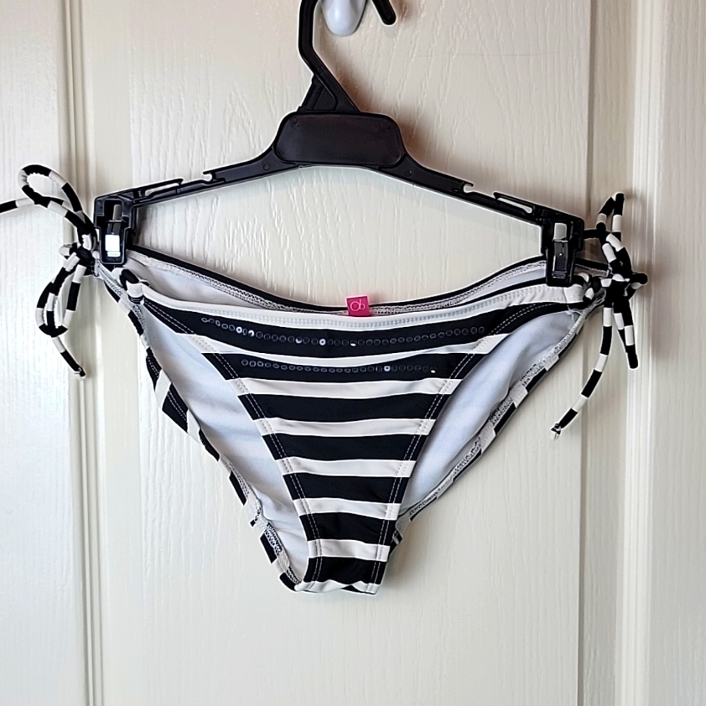OP String Bikini Sequined Bottom  sz M 7-9